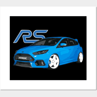 mk3 FOCUS RS kb43ver block spec Drift car rally car Posters and Art